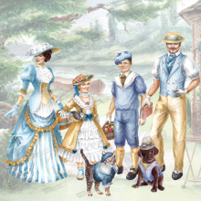 Familie Steampleton "Picknick"